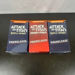 UniVersus Attack on Titan (2) Battle For Humanity (1) Origins of Power 18 Packs